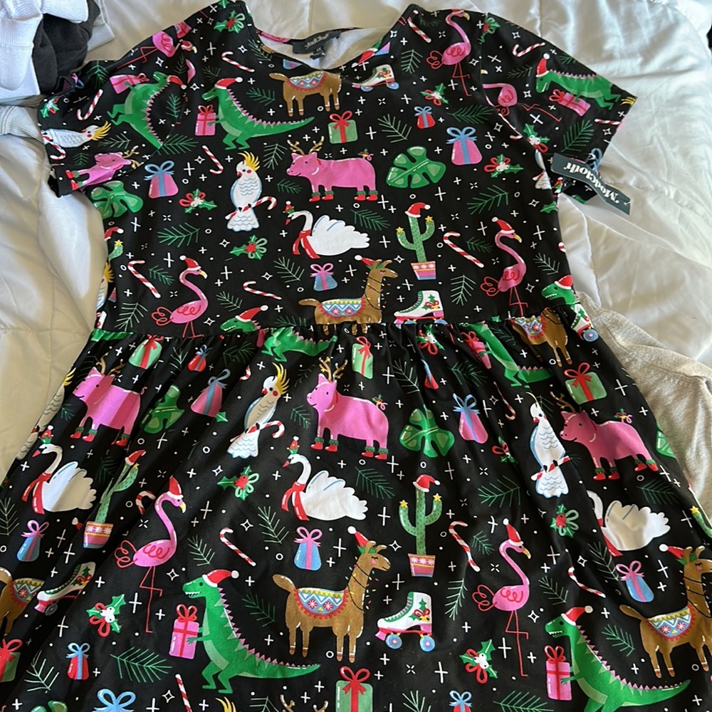 ModCloth NWT Christmas dress, plus size dress, Christmas dress